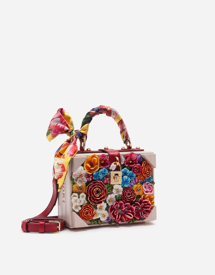 Dolce & Gabbana Dolce Box bag in resin with embroidered flowers BLUMENPRINT BB5970AX628