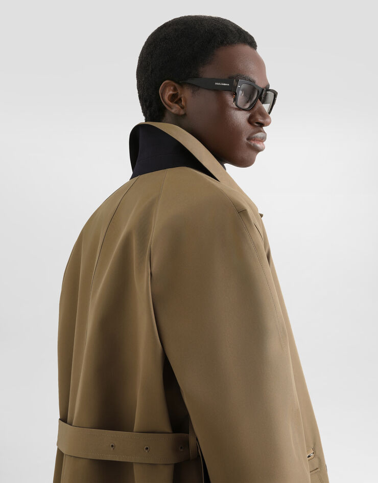 Dolce & Gabbana Single-breasted cotton trench coat  G061ETHUMXA