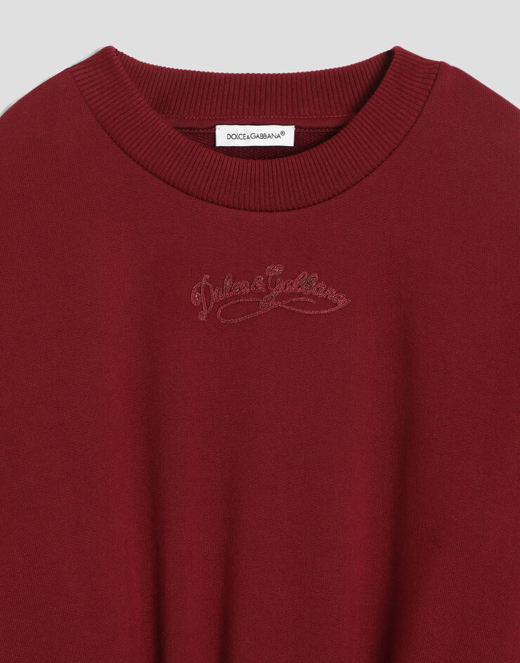 Dolce & Gabbana Fleece dress Red L5JDBMG7QNV