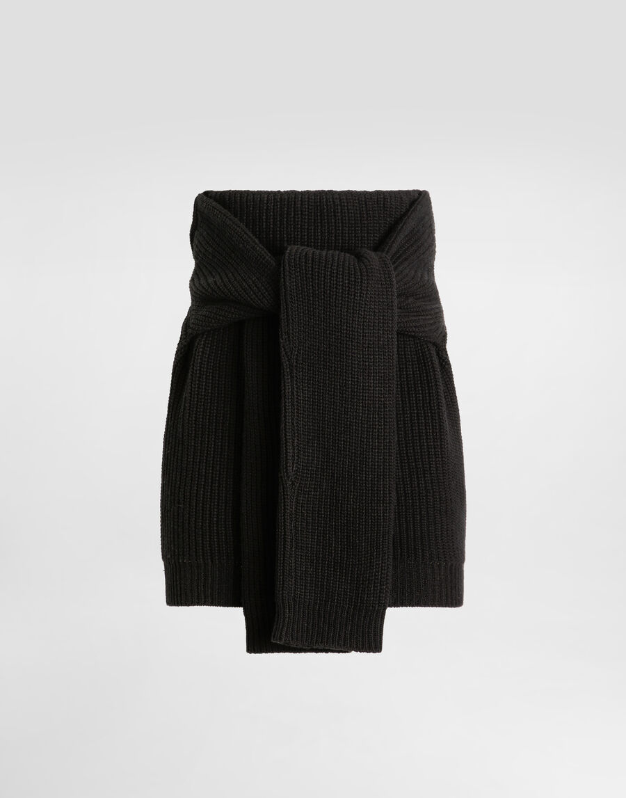 Wool knit skirt