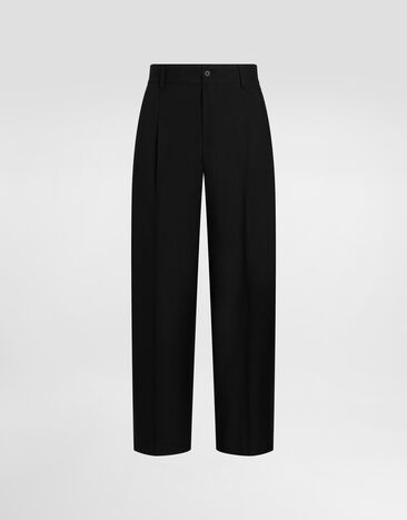 Dolce & Gabbana Pantalones en lana virgen Dolce & Gabbana Pantalones en lana virgen Black GP0N2TGL269