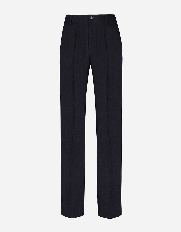 Linen pants in Grey for Men | Dolce&Gabbana®