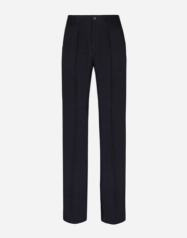 Dolce & Gabbana Linen pants Black GVR7HZG7I3I