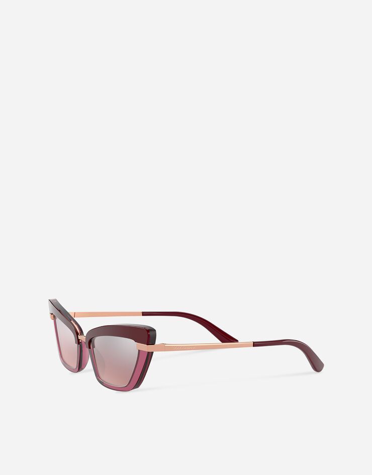 Dolce & Gabbana Half print sunglasses Dolce & Gabbana Half print sunglasses BURGUNDY VG4378VP77E