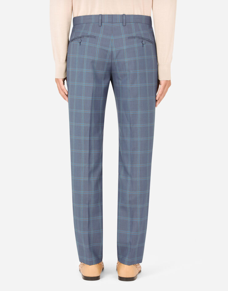 Dolce & Gabbana Double-breasted checked wool Sicily-fit suit Multicolore GKGJMTFQ2ME