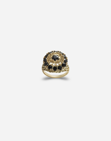 Dolce & Gabbana خاتم عنقودي بياقوت ذهبي WADC2GW0001