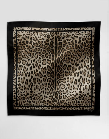 Dolce & Gabbana Leopard-print silk twill foulard (90x90) Print FN090RGDCF5