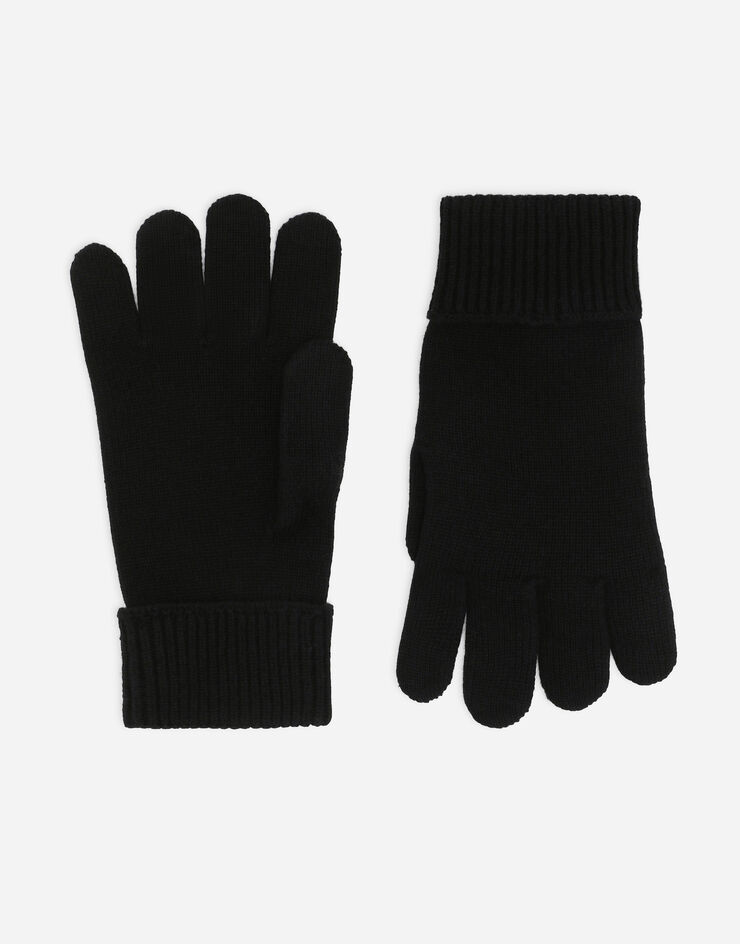 Dolce & Gabbana Guanti in cashmere Nero GXS97ZJAWYB