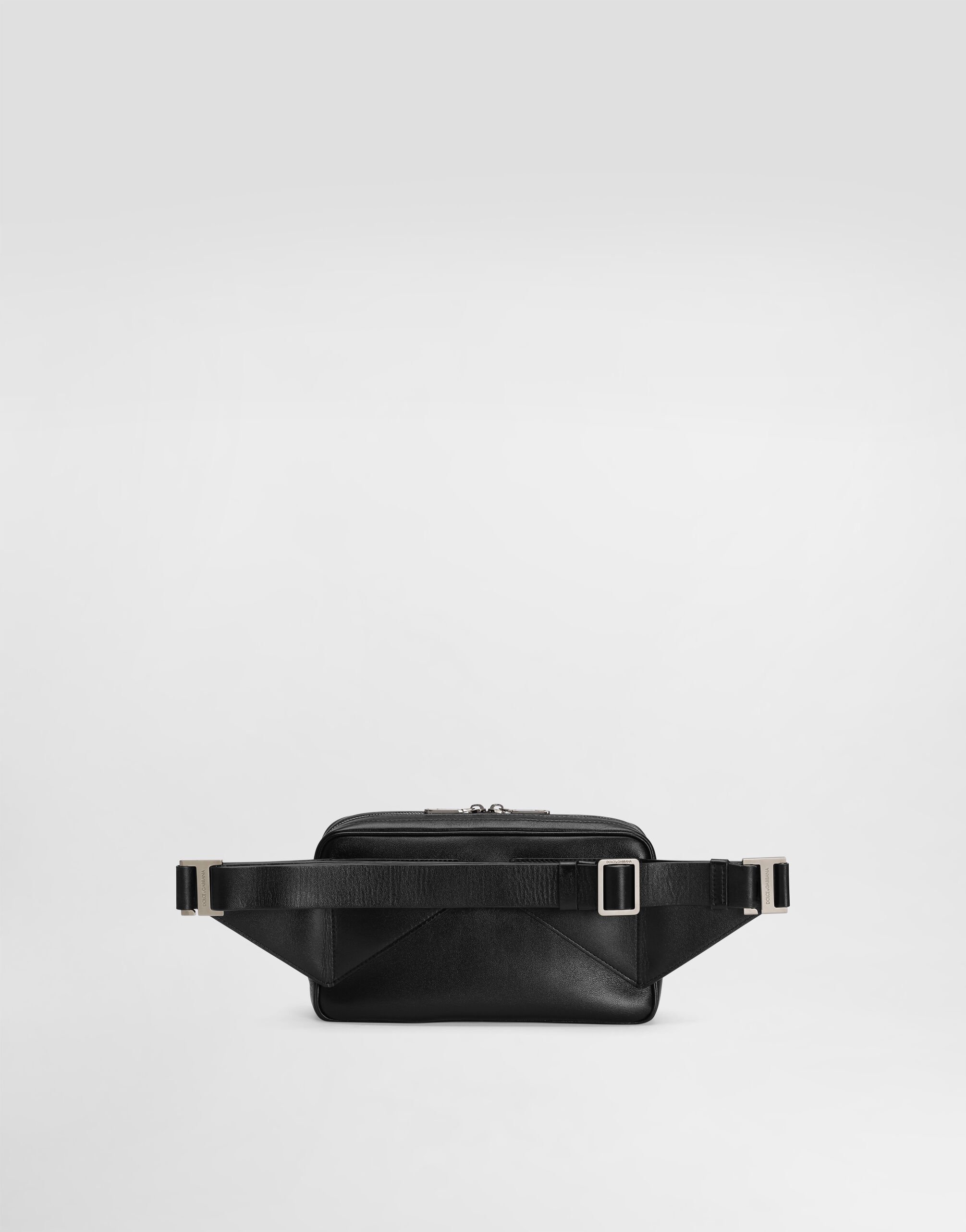 Calfskin crossbody bag in Black for Men | Dolce&Gabbana® US