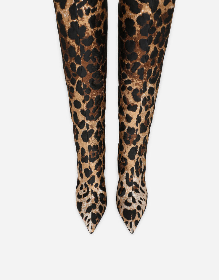 Dolce & Gabbana Leo jacquard boots Print CU0834AJ549