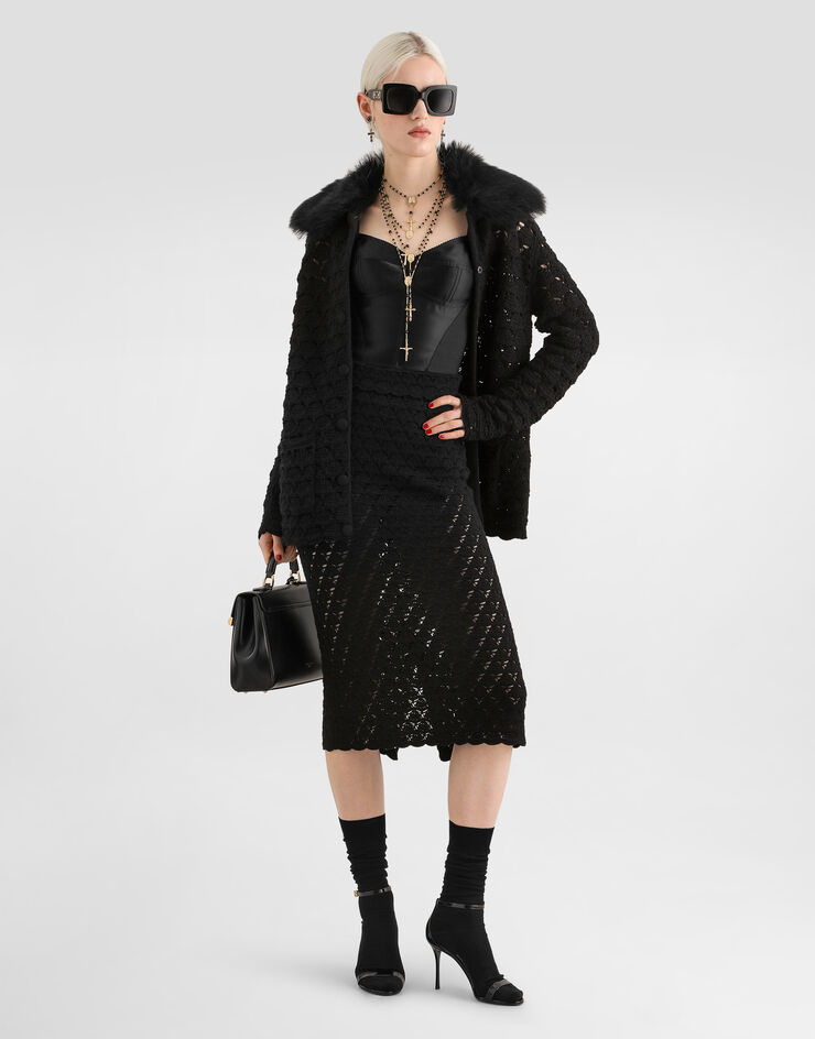 Dolce & Gabbana Crochet jacket Dolce & Gabbana Crochet jacket Black FXVDXZJDVGP