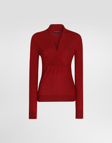 Dolce & Gabbana Cashmere pullover Bordeaux FXW99TJDVMY