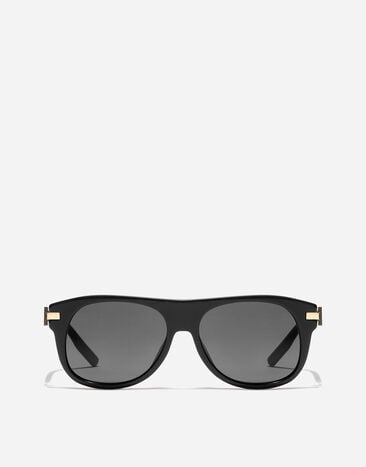 Dolce & Gabbana Metal Plaque Sunglasses Black VG4546VP187