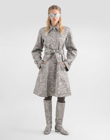Dolce & Gabbana بلوفر من فيسكوز ممعدن Silver F0W3LZFJZAL