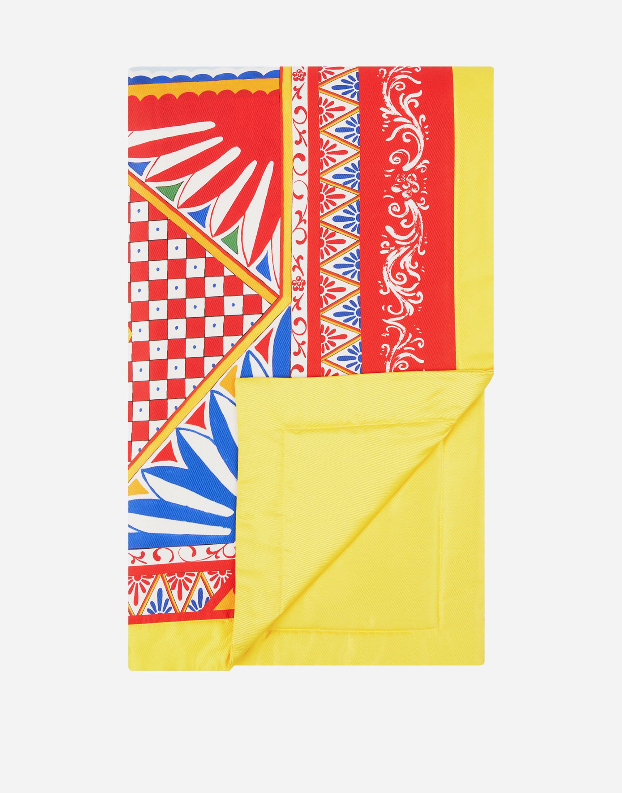 Silk Quilt Blanket in Multicolor Dolce Gabbana US