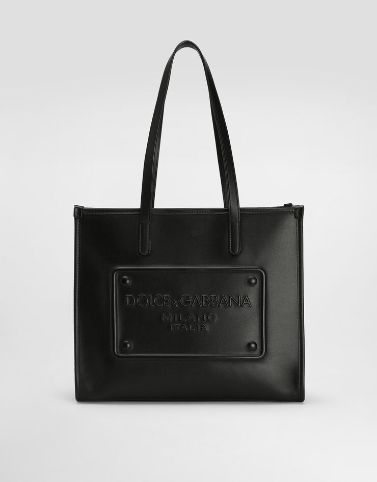 Dolce & Gabbana 小牛皮中号购物袋 黑 BM2304AG218