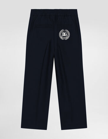 Dolce & Gabbana Wool canvas trousers Blue L44P92FU28G