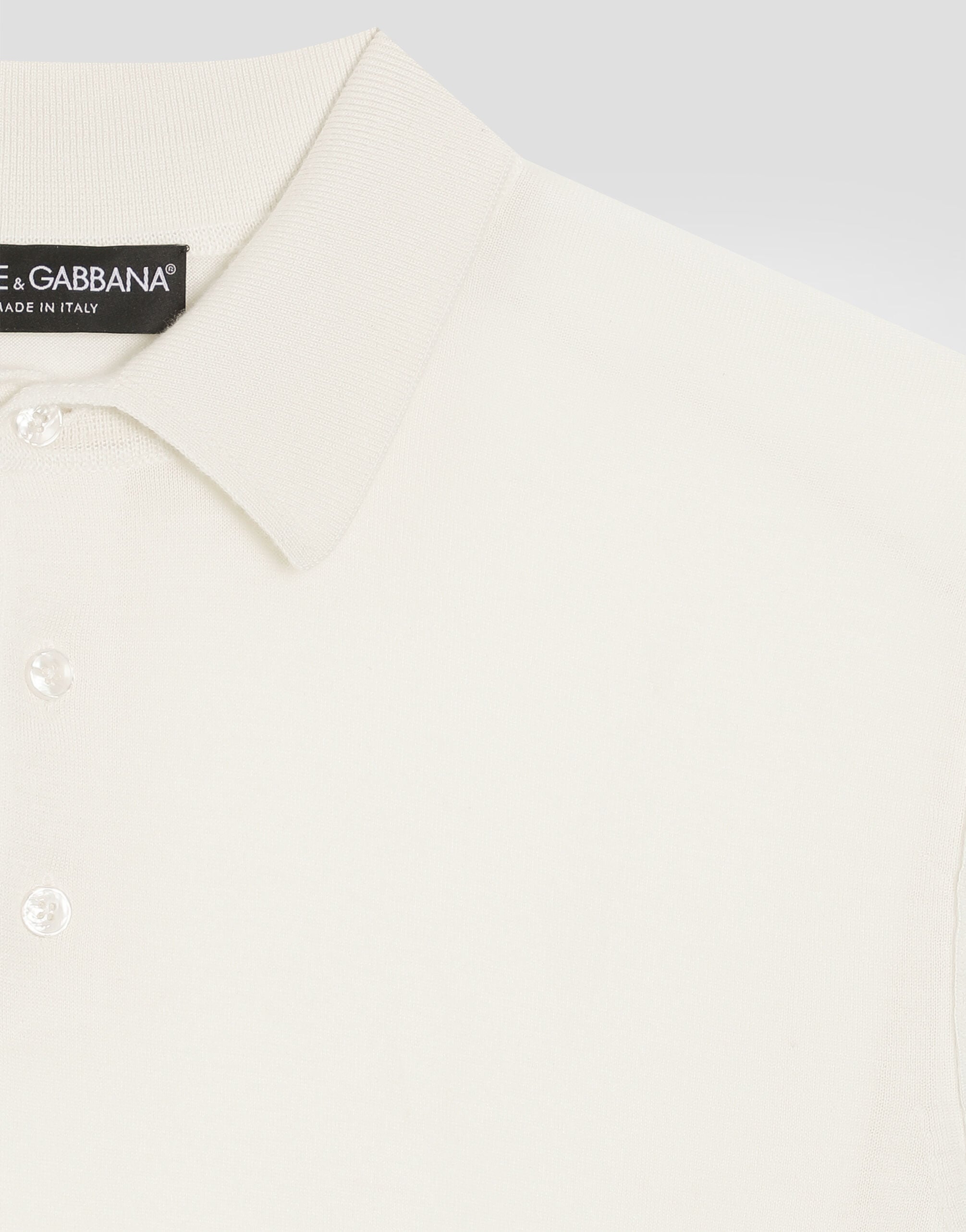 Fine-gauge cashmere polo shirt
