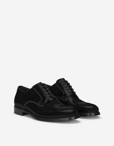 Dolce&Gabbana Polished calfskin Derby shoes Black A10793A1037