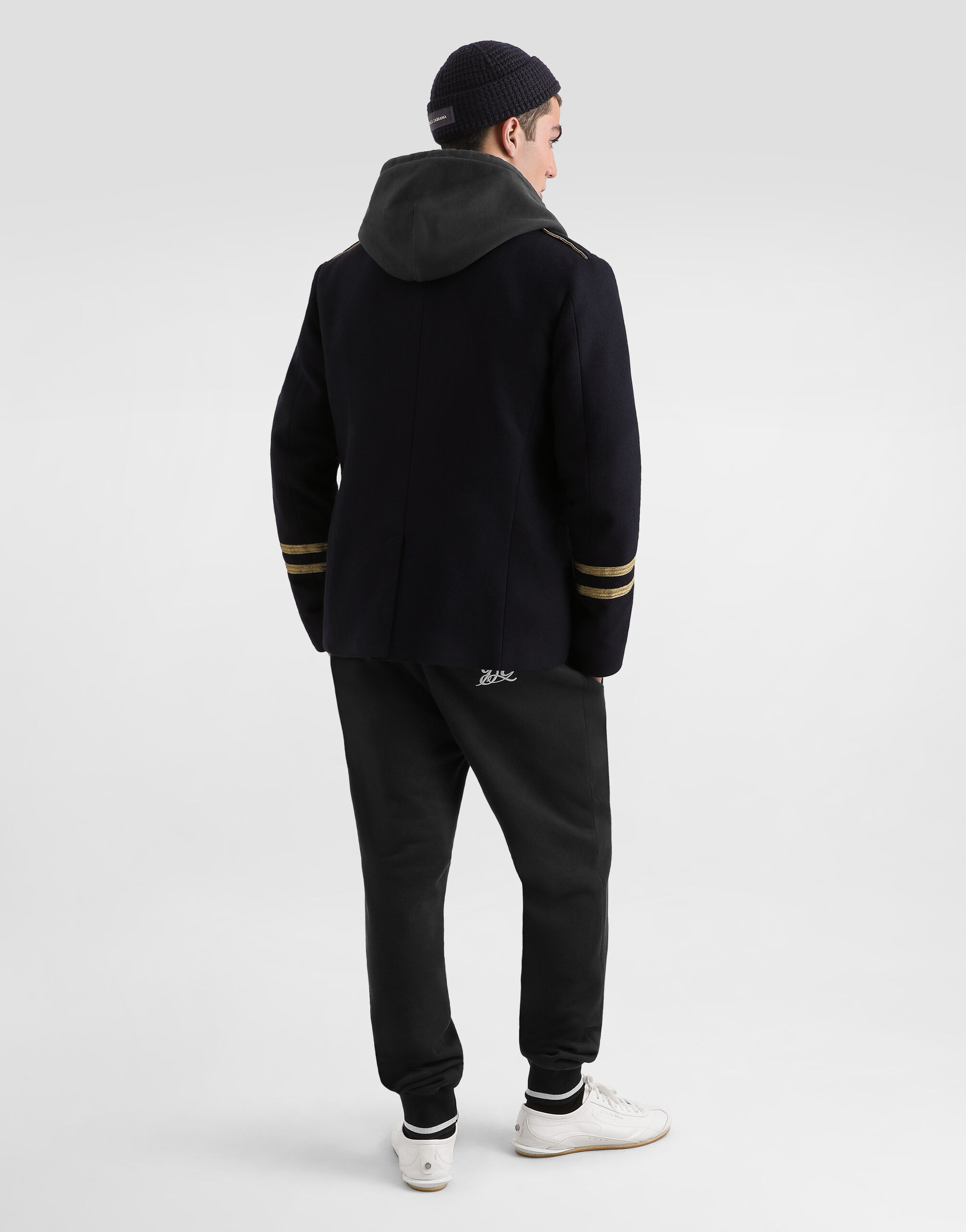 Cotton jogging trousers with embroidery - thumbnail 3