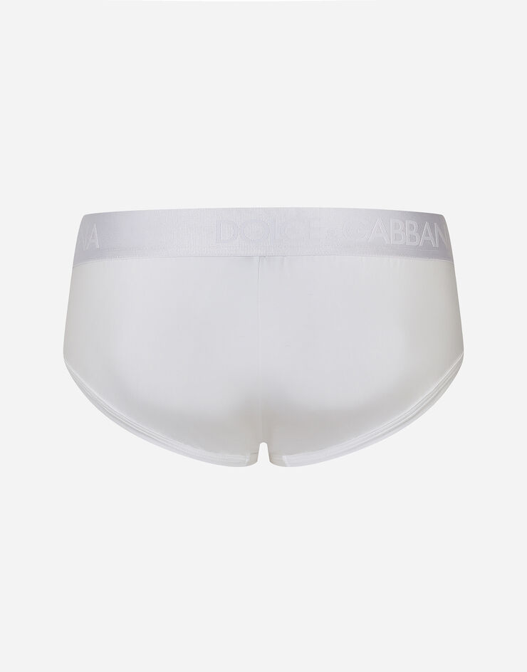 Two-way stretch jersey Brando briefs in White for | Dolce&Gabbana® US