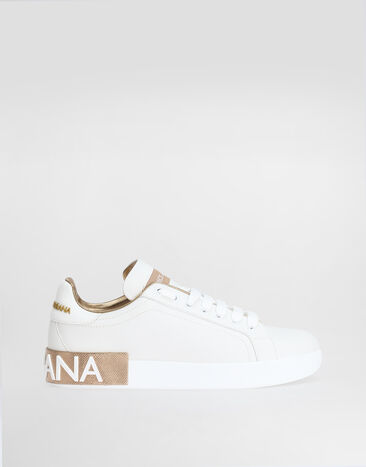 Dolce & Gabbana Calfskin Portofino sneakers Gold CK1544AX615