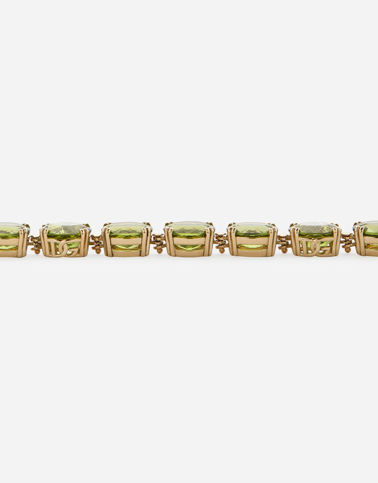 Dolce & Gabbana Collar largo Anna en oro amarillo de 18 kt con peridotos Dorado WNQA6GWPE01