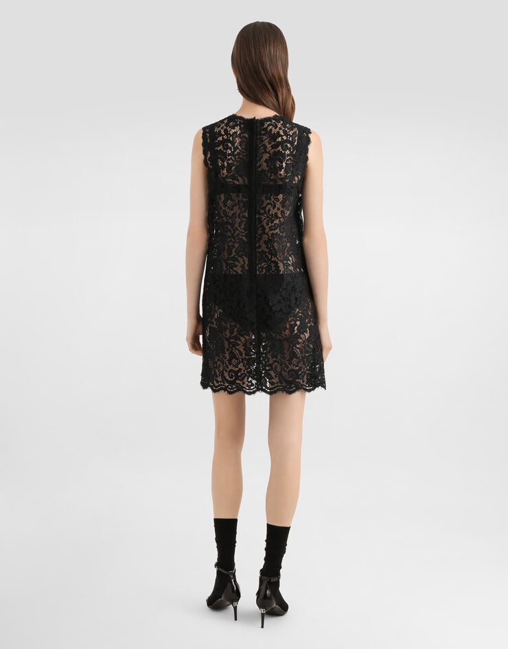 Dolce & Gabbana Cordonetto lace dress Black F6ATYTHLMTB