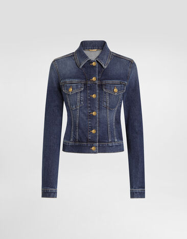Dolce & Gabbana Single-breasted denim jacket Multicolor F9U66DG8PH6