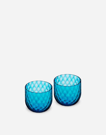 Dolce & Gabbana Set 2 Hand-Blown Murano Shot Glasses Multicolor TCB021TCALZ