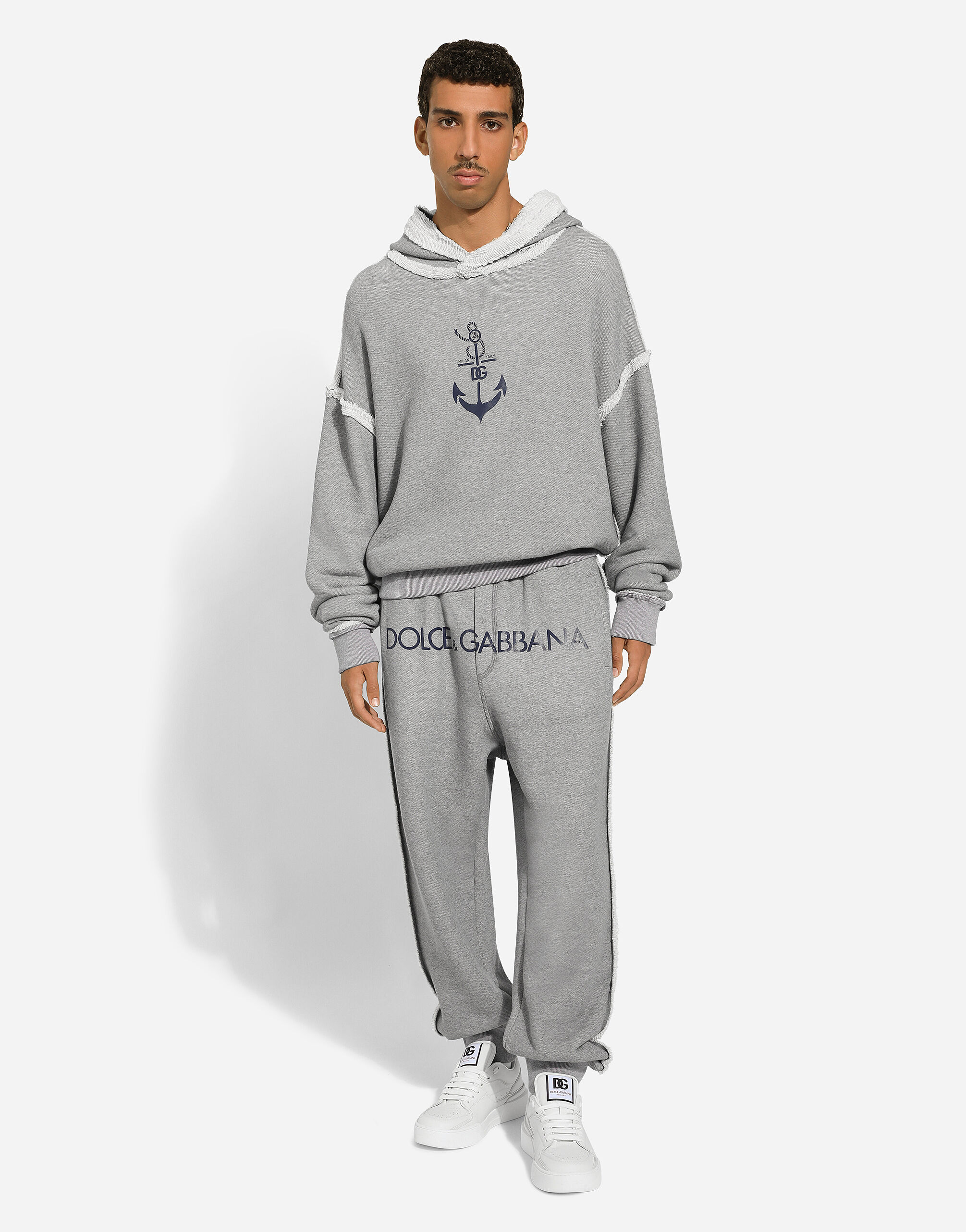Dolce and gabbana grey hoodie hotsell