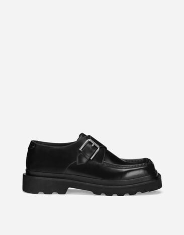 Dolce & Gabbana Calfskin monkstrap shoes Black A10782AB640
