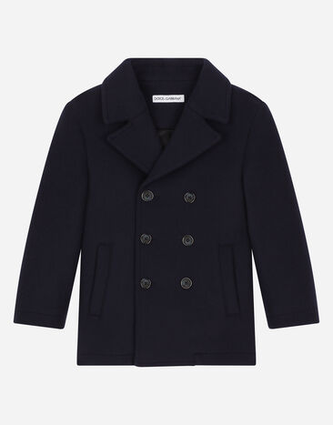 Dolce & Gabbana Double-breasted wool coat Black L42B03G7VYF