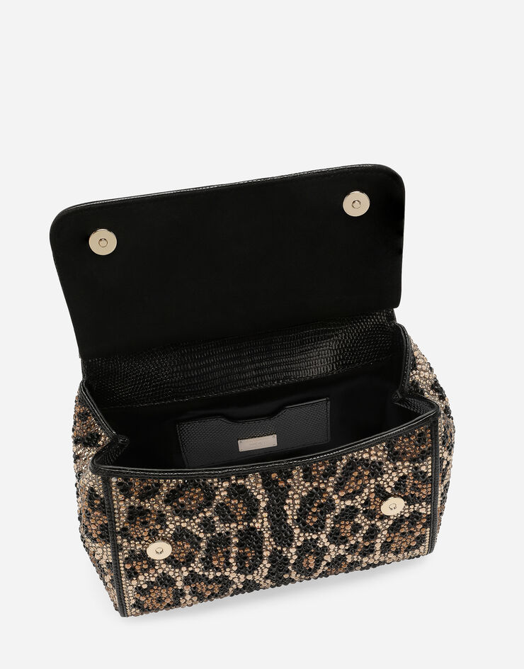 Dolce&Gabbana Henkeltasche Sicily mittelgroß Animal-Print BB6003AO043