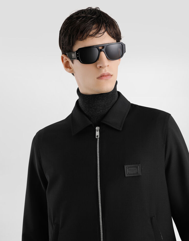 Dolce & Gabbana Wool canvas jacket Black G9BQZTFURK8