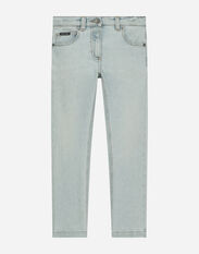 Dolce & Gabbana 5-pocket treated denim jeans Blue L52F76LDC18
