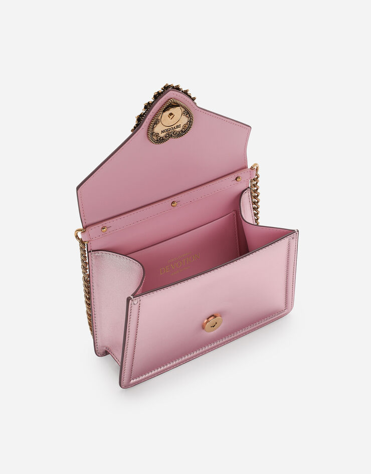 Dolce & Gabbana Sac à anse supérieure Devotion petit format Rose BB6711A1016