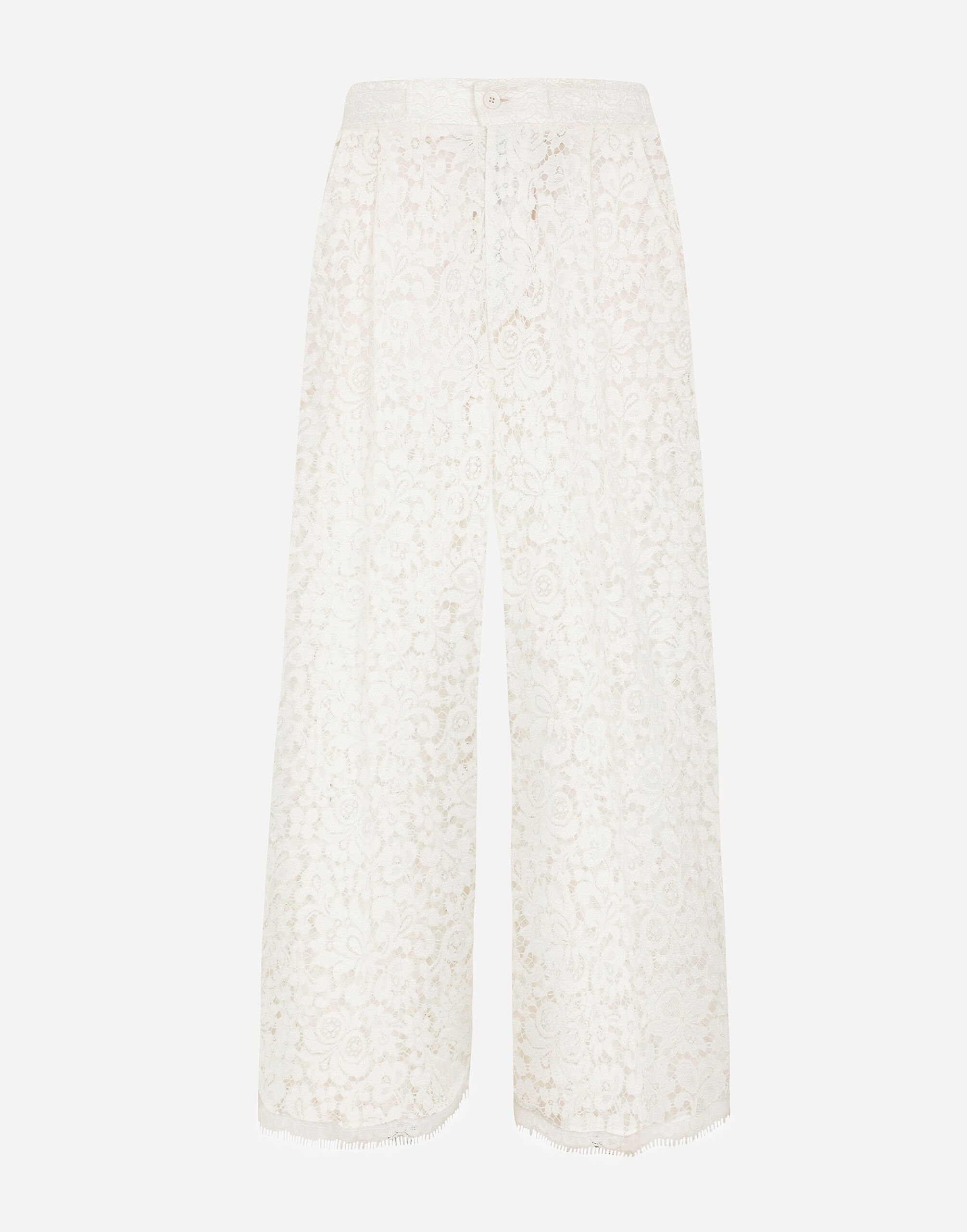 Dolce & Gabbana Tailored lace pants Print GXX06TJFMX4