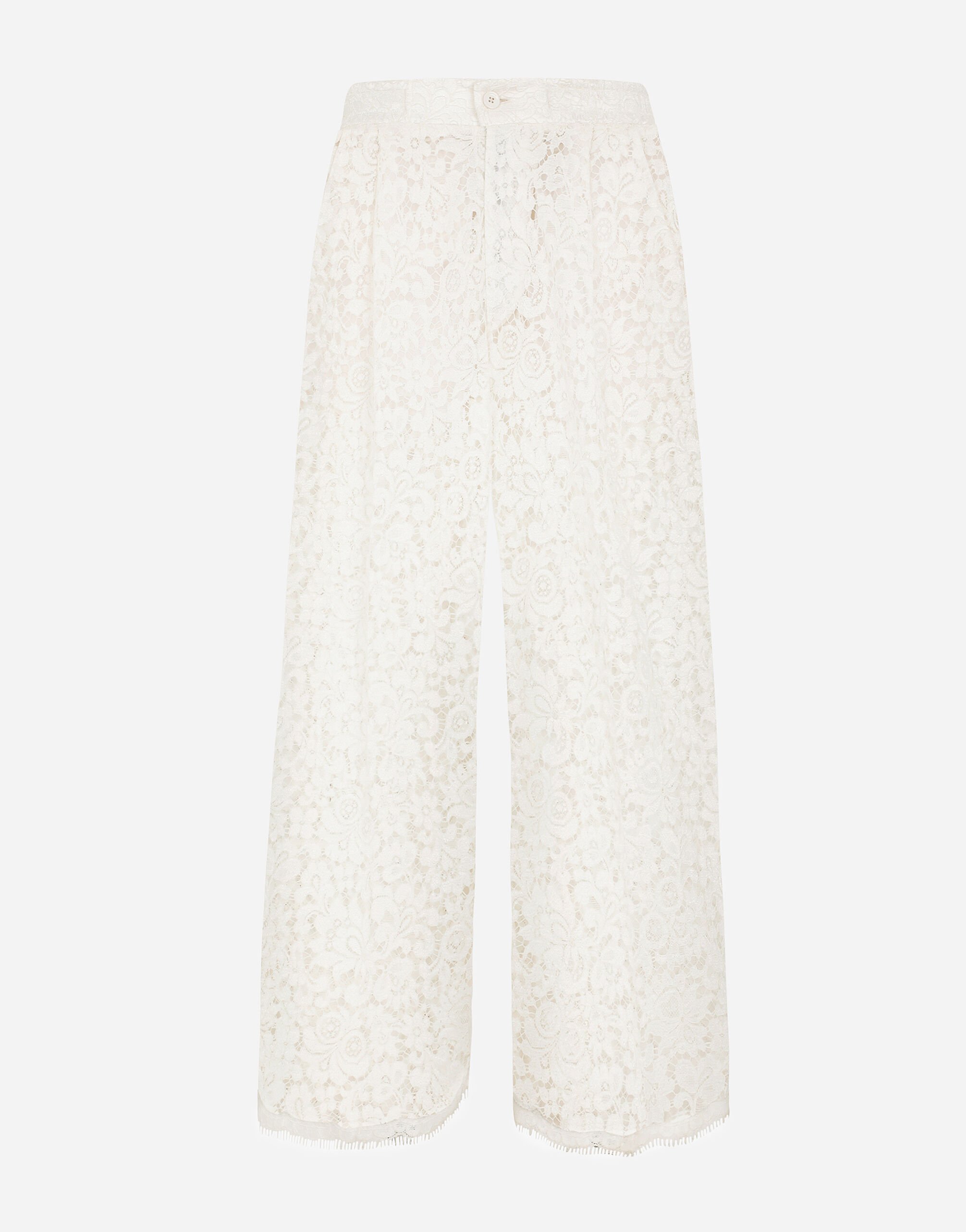 Tailored lace pants in White for Men | Dolce&Gabbana® US
