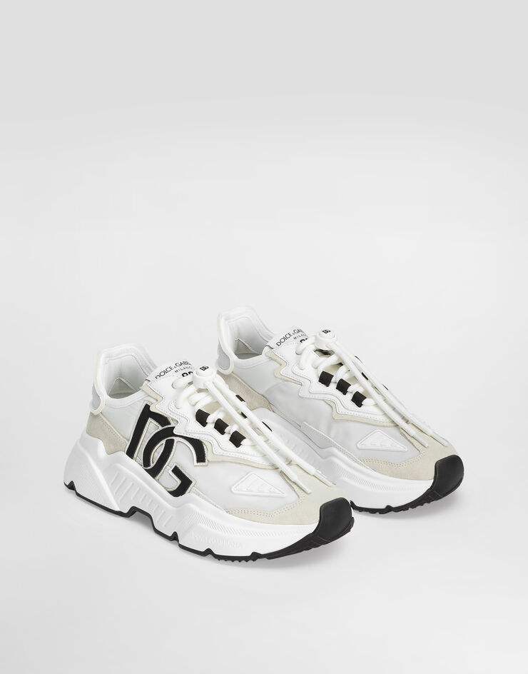 Dolce & Gabbana Zapatilla daymaster de mezcla de materiales White CK1908AQ040
