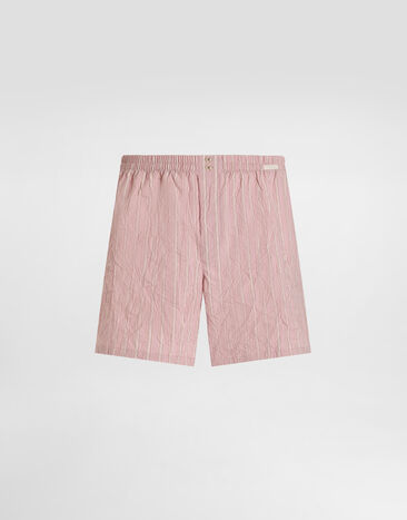 Dolce & Gabbana Bóxer en tela de rayas efecto arrugado Multicolor M3A12TFBMFS