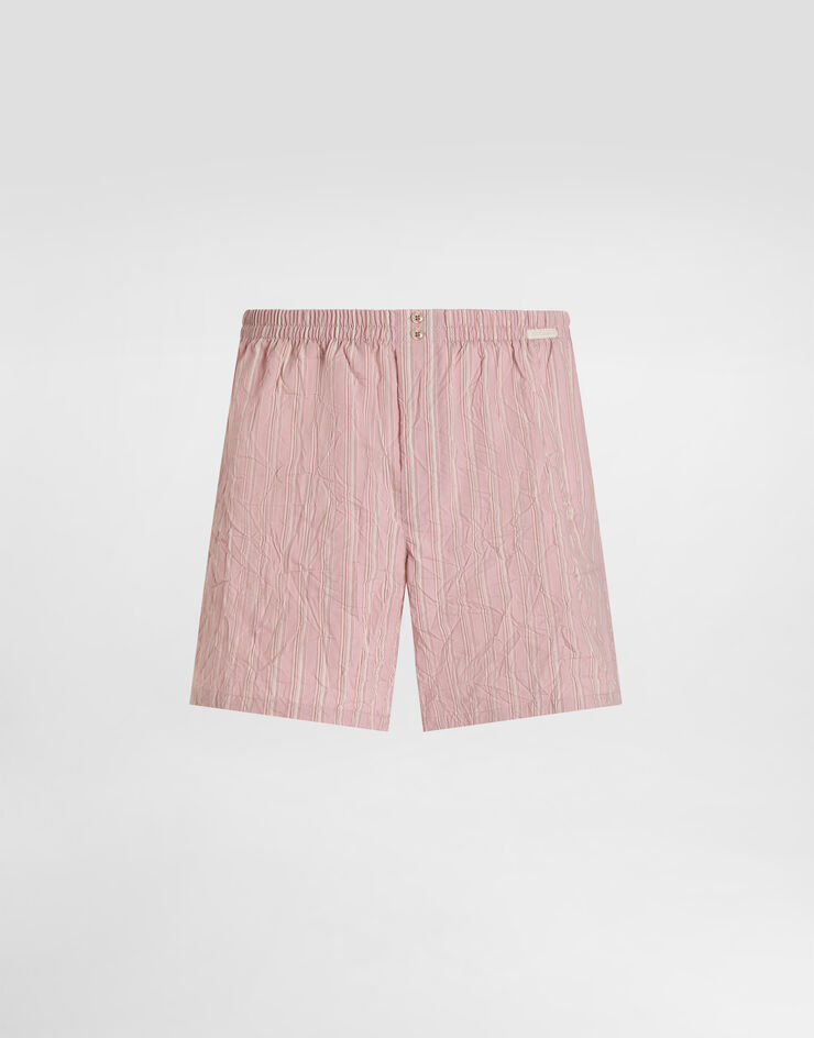 Dolce & Gabbana Bóxer en tela de rayas efecto arrugado Multicolor M3A12TFBMFS