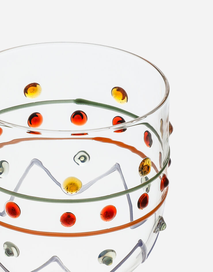 Dolce & Gabbana White Wine Glass Multicolor TCB001TCALV