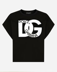 Dolce & Gabbana Jersey T-shirt with DG print Print FXV08TJCVS2