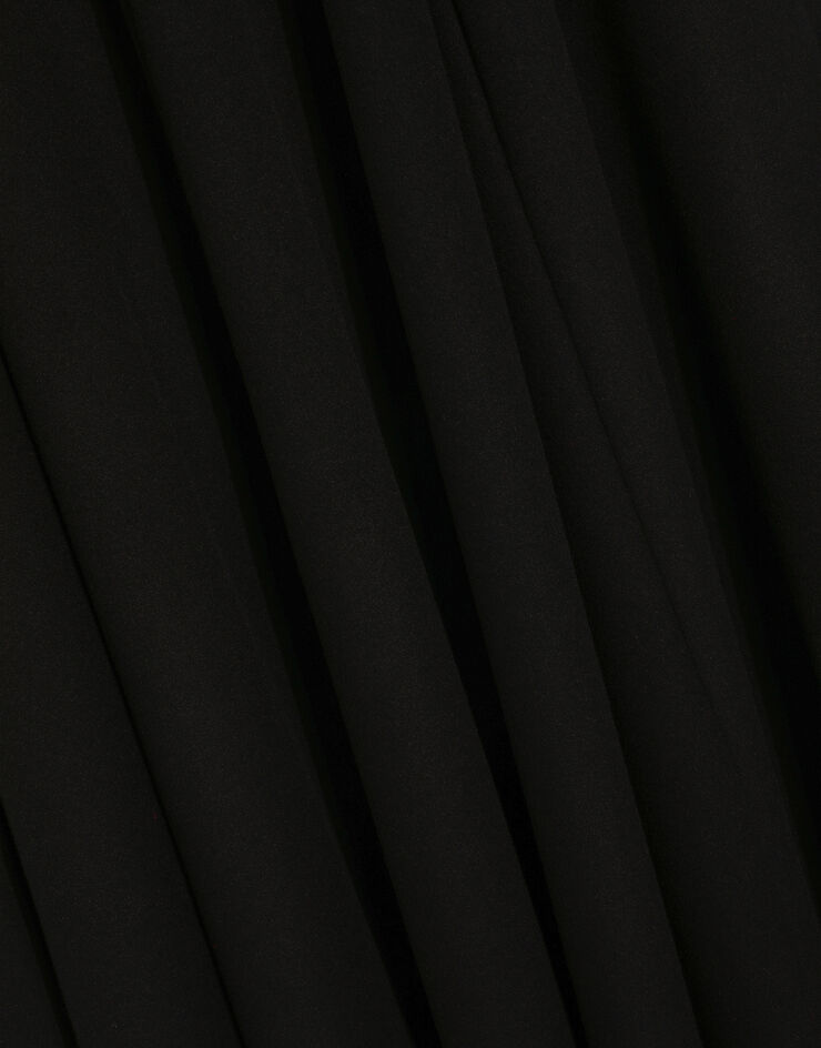 Dolce & Gabbana كاب صوف وكشمير بصف أزرار واحد أسود F0W1UTFU3QZ