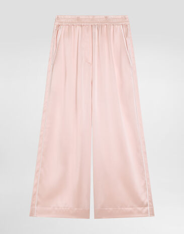 Dolce & Gabbana Silk satin vanity trousers Pink L53P44FU1AU