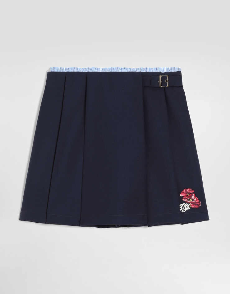 Dolce & Gabbana Wool crêpe culottes Blue L53Q57HU2CB