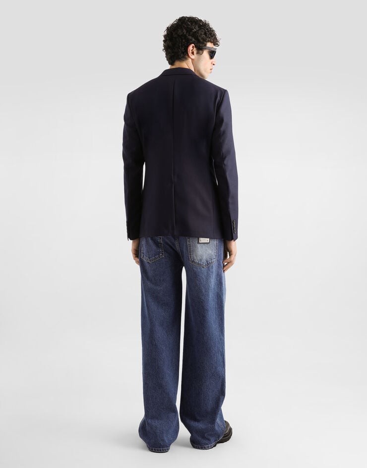 Dolce & Gabbana Giacca taormina monopetto in lana Blu G2NW0TFU25E