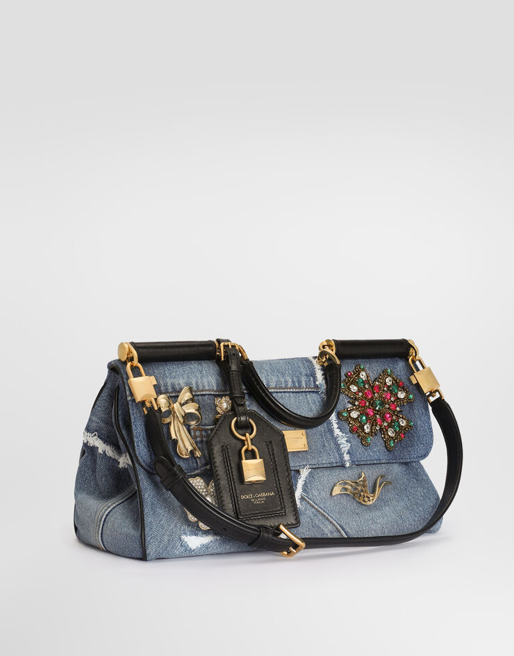 Dolce & Gabbana Sac à main My Sicily en denim Multicolor BB7782BG682