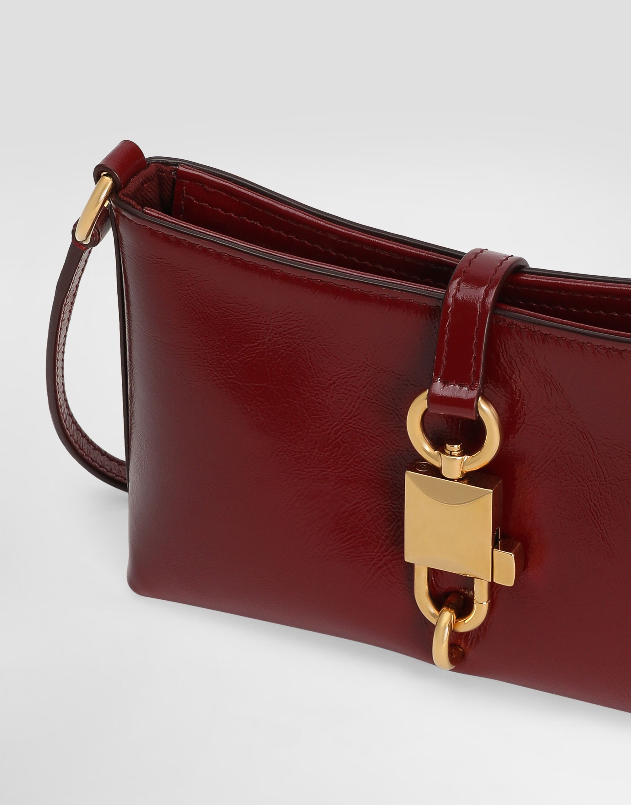 Lock shoulder bag in calfskin in Red for Women | Dolce&Gabbana® US